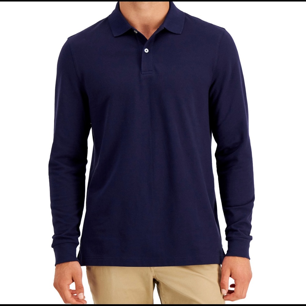 . CHARTER CLUB LONG SLEEVE POLI SHIRT